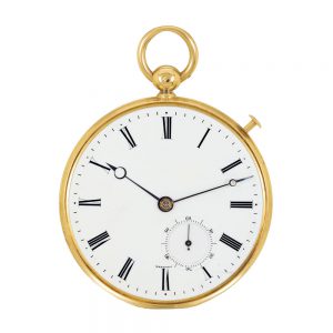 French 20k gold and silver quarter repeating watch Circa 1826
