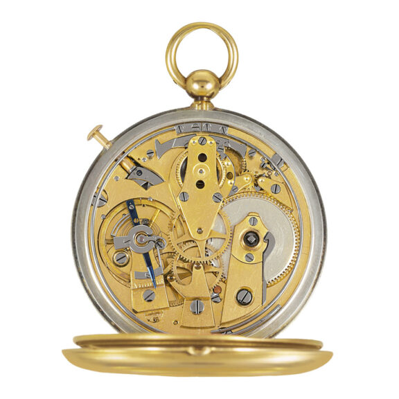 French 20k gold and silver quarter repeating watch Circa 1826 French 20k gold and silver quarter repeating watch Circa 1826