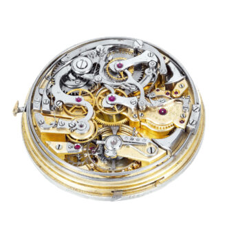 Swiss gold minute repeating lever pocket watch Circa 1919