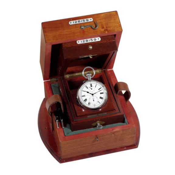 Swiss stainless steel chronometer deck watch Circa 1961