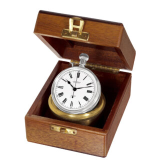 Swiss silver deck watch with Guillaume balance Circa 1948