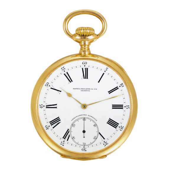 Swiss 18k pink gold Chronometro Gondolo watch Circa 1908