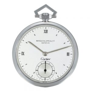 French/Swiss platinum keyless lever dress watch Circa 1948