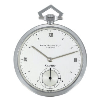 French/Swiss platinum keyless lever dress watch Circa 1948