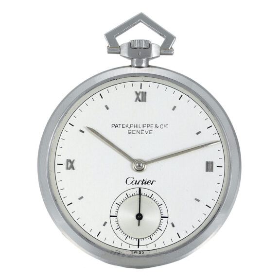 French/Swiss platinum keyless lever dress watch Circa 1948