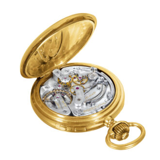 Swiss gold special half open faced pocket watch Circa 1881