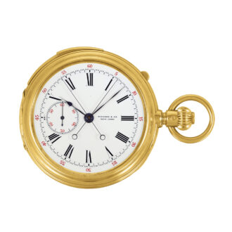 American gold repeating split-seconds chronograph Circa 1880