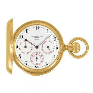 Swiss gold five-minute repeating lever pocket watch Circa 1900