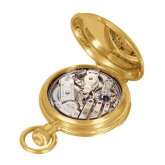 Swiss gold five-minute repeating lever pocket watch Circa 1900