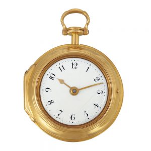 English gold pair cased miniature pendant watch Circa 1768