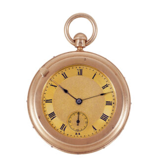 Important English 18 Carat gold watch with à tact option Circa 1851