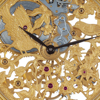 Swiss 18k yellow gold skeletonized dress watch Circa 1988
