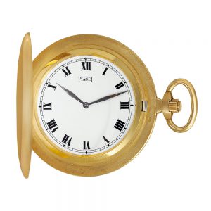 Swiss 18k gold keyless dress watch with Piaget box Circa 1972