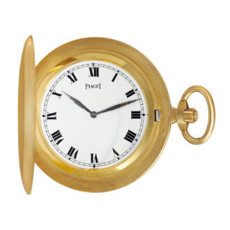 Swiss 18k gold keyless dress watch with Piaget box Circa 1972