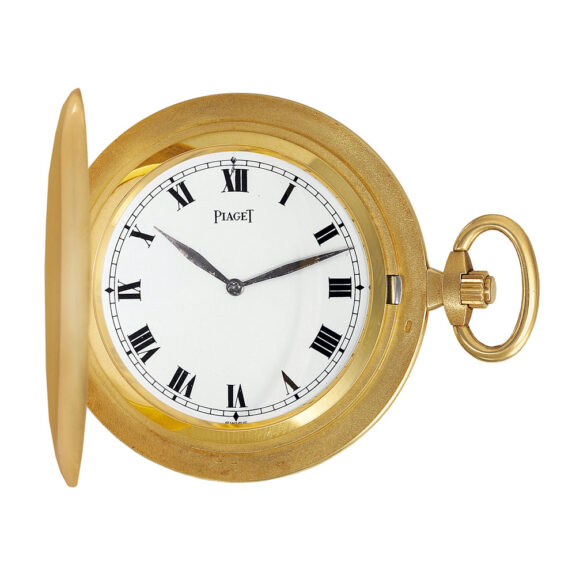 Swiss 18k gold keyless dress watch with Piaget box Circa 1972