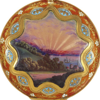 Swiss gold cylinder watch made for the Islamic market Circa 1830