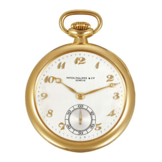 Exceptional Swiss 18k yellow gold tourbillon watch Circa 1938
