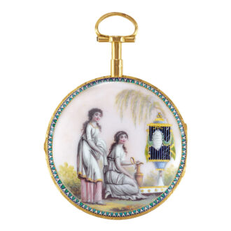 French/Swiss gold quarter repeating pocket watch Circa 1795