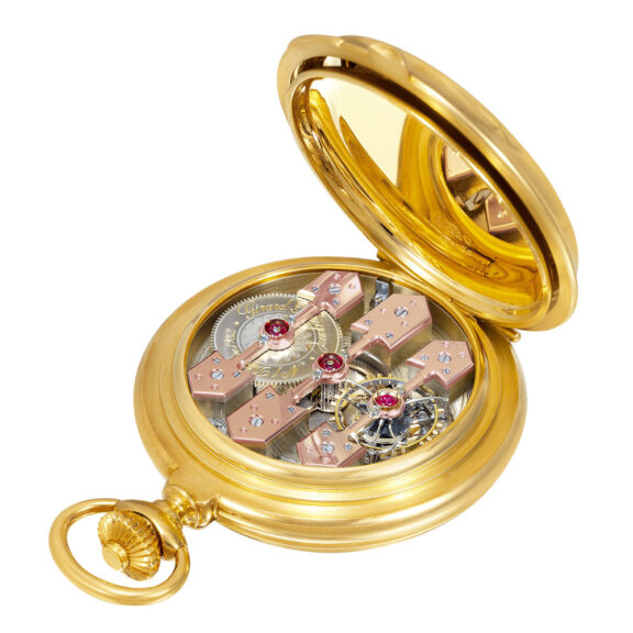 Swiss gold chronometer with one-minute tourbillon Circa 1982 Swiss gold chronometer with one-minute tourbillon Circa 1982