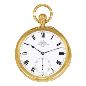 English gold minute repeating lever pocket watch Circa 1890