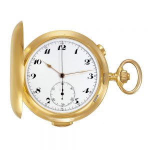 Swiss 18k gold minute repeating pocket watch Circa 1910