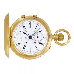 Swiss gold chronograph made for the Indian market Circa 1900