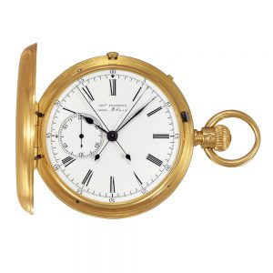 English 18k gold watch with split-seconds chronograph Circa 1879