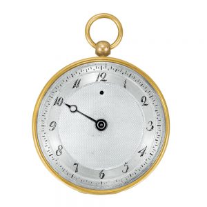 French gold single handed cylinder pocket watch Circa 1802