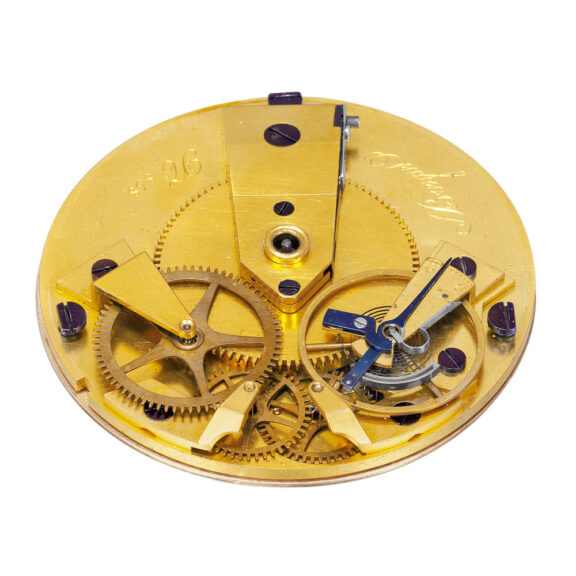 French gold single handed cylinder pocket watch Circa 1802 French gold single handed cylinder pocket watch Circa 1802