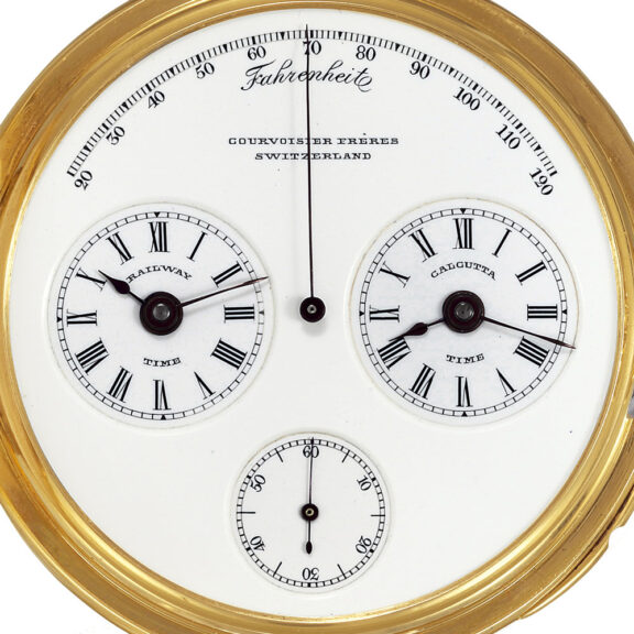 Swiss gold pocket watch made for the Indian market Circa 1900 Swiss gold pocket watch made for the Indian market Circa 1900