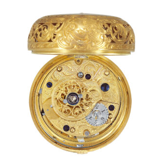 English 20k gold quarter repeating pocket watch Circa 1760