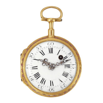 French decorative gold verge watch with chatelaine Circa 1775 French decorative gold verge watch with chatelaine Circa 1775
