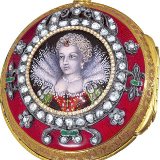 French decorative gold verge watch with chatelaine Circa 1775 French decorative gold verge watch with chatelaine Circa 1775