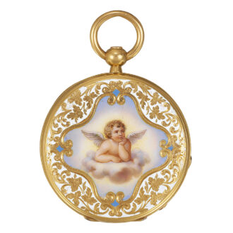 Swiss 18k gold lady's watch made for the Polish market Circa 1847