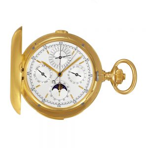 Swiss complicated 18K gold lever pocket watch Circa 1890