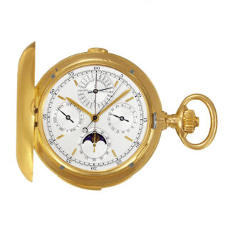 Swiss complicated 18K gold lever pocket watch Circa 1890
