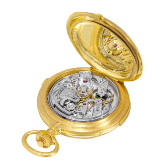 Swiss complicated 18K gold lever pocket watch Circa 1890