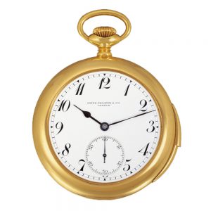 Swiss 18k yellow gold minute repeating pocket watch Circa 1975