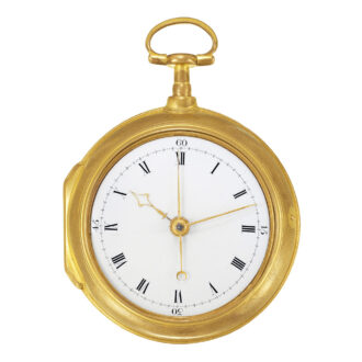 Important and historic English gilt metal pocket watch Circa 1774