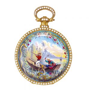 English silver-gilt lever watch made for Chinese market Circa 1870
