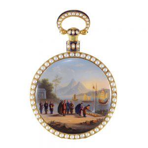 English gold duplex watch made for Chinese market Circa 1815
