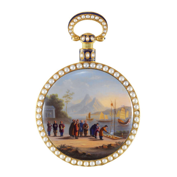 English gold duplex watch made for Chinese market Circa 1815