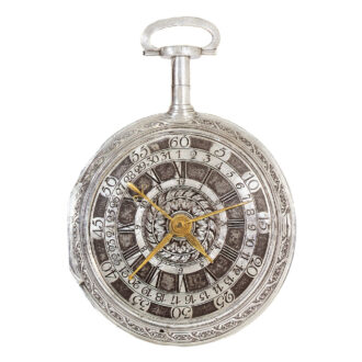 Large Russian silver quarter repeating coach watch Circa 1785
