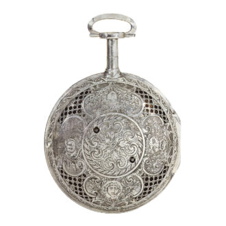 Large Russian silver quarter repeating coach watch Circa 1785