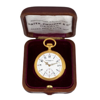 Small Swiss 18k gold minute repeating pocket watch Circa 1902