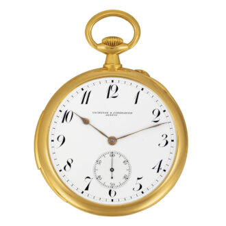 Slim Swiss 18k yellow gold minute repeating dress watch Circa 1906