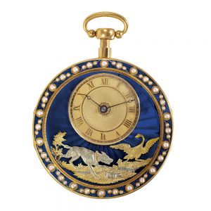 Exceptional Swiss gold quarter repeating automaton Circa 1820