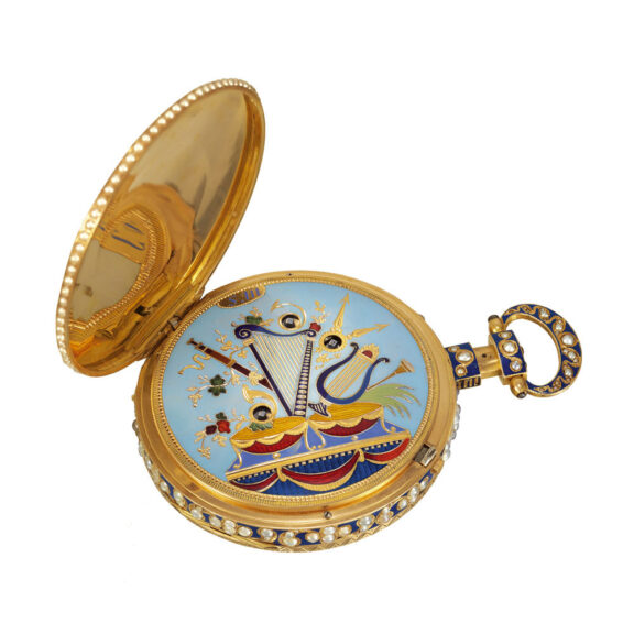 Swiss gold musical watch made for the Chinese market Circa 1815 Swiss gold musical watch made for the Chinese market Circa 1815