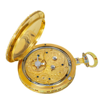 Swiss 18K gold watch made for the Chinese market Circa 1820