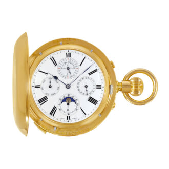 Important Swiss gold astronomic with sixteen complications Circa 1900